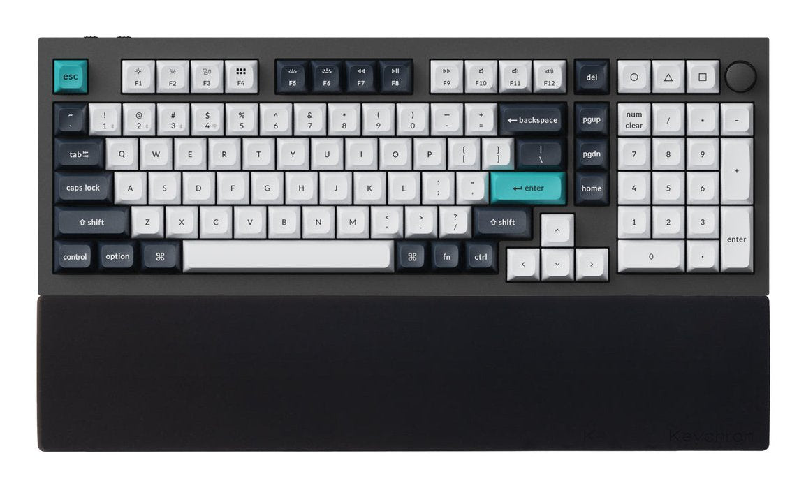 Keychron Reposamanos De Silicona Para Q12/Q5 Pro/L3, Reposamuñecas Negro 4895248874126