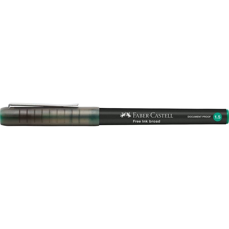 Faber-Castell Free Ink Roller De Tinta Gris 1.5 Mm Color De Escritura Verde