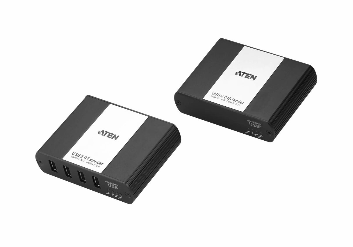 EAN 4719264646454 - ATEN UEH4102-AT-G ampliador de red Transmisor y receptor de red Negro 10, 100, 1000 Mbit/s imagen 1