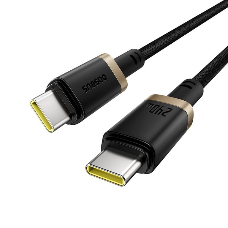 Dura Fast Charging Data Cable Usb-C To Usb-C 240w 1m Gold Black