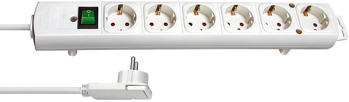 Brennenstuhl 1153320100 Base Múltiple 2 M 6 Salidas Ac Interior Blanco
