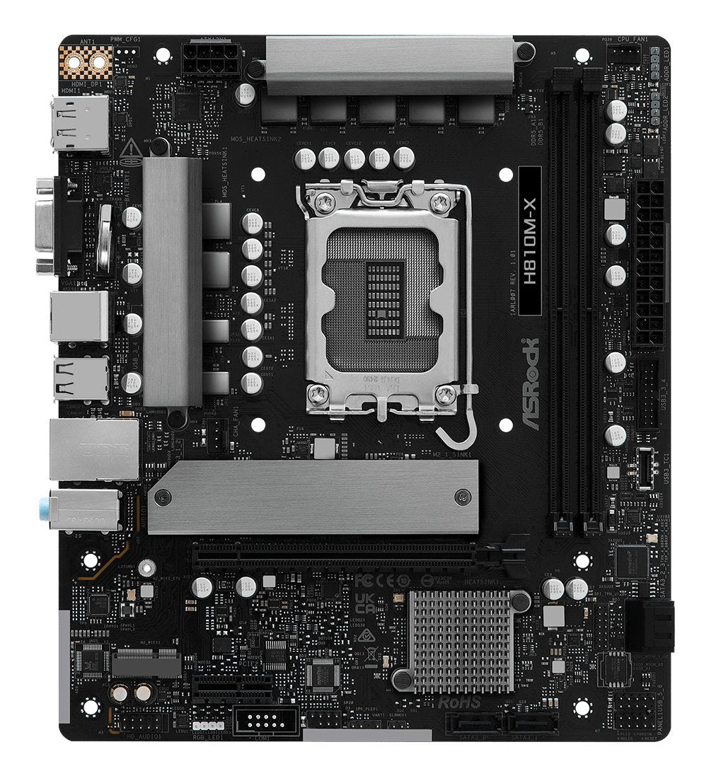 EAN 4711581490642 - Asrock H810M-X Intel H810 LGA 1851 (Socket V1) micro ATX imagen 1