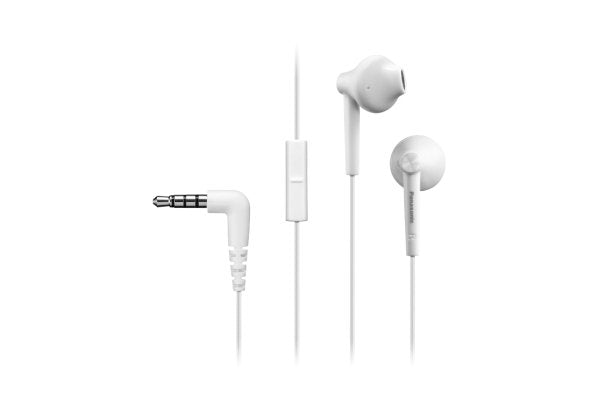 Auriculares Intrauditivos Panasonic Rp-Tcm55 Con Micrófono Jack 3.5 Blancos