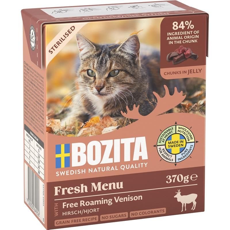 Comida Húmeda Para Gatos Bozita Esterilizada - Juego, Piezas En Jalea 370g