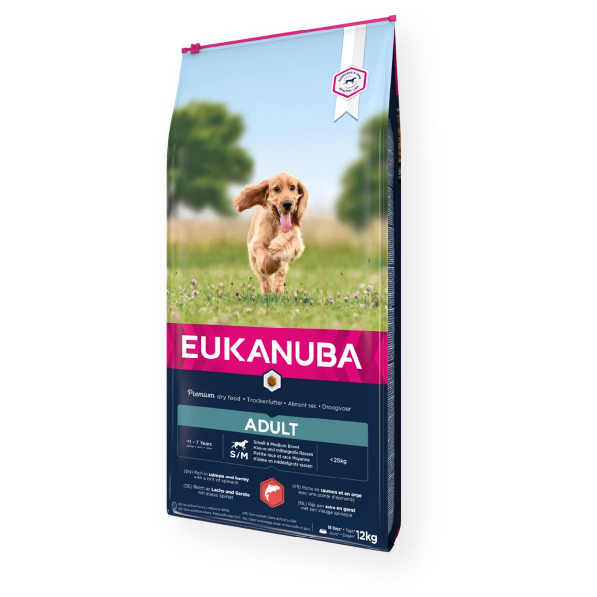 Alimento Seco Para Perros Eukanuba Adult Small&Medium Salmon 12kg