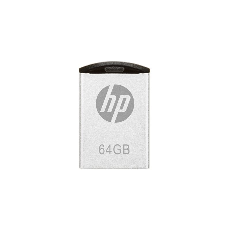 Pendrive Hp 64gb Usb 2.0 V222w Plata Metal/TamaãO Mini Hpfd222w-64