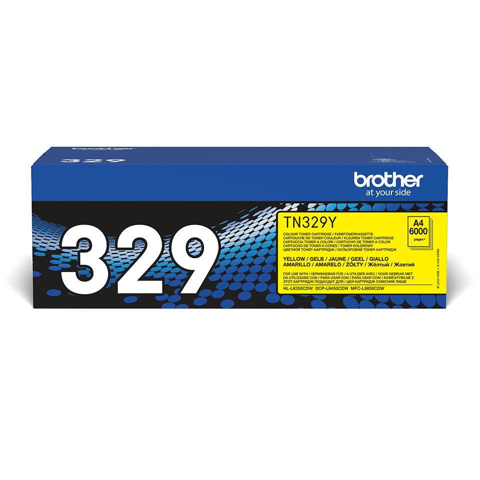 EAN 4977766735087 - Brother TN-329Y cartucho de tóner 1 pieza(s) Original Amarillo imagen 1