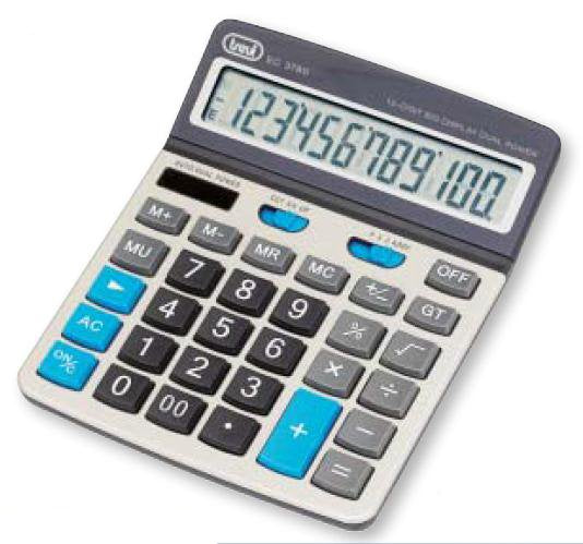 Calculadora Trevi Ec 3780 12c Desk Electronic Calculator Silver