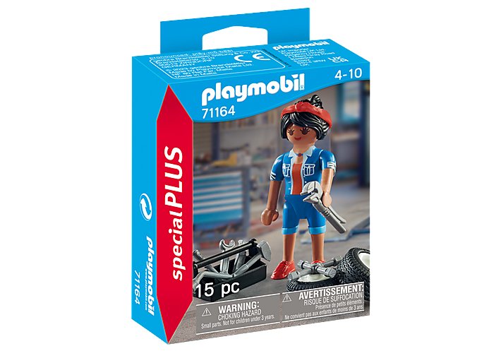 Playmobil 71164 Special Plus Mecánica Con Herramientas Y Neumáticos.