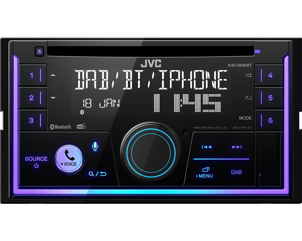 EAN 4975769024887 - JVC KW-DB95BT Negro 200 W Bluetooth imagen 2