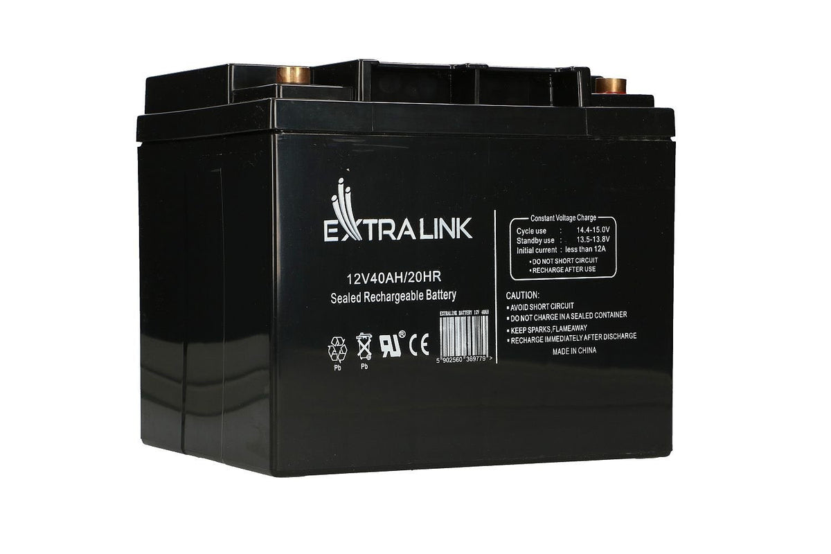 Extralink Akumulator Battery Accumulator 12v 40ah - Batterie - 40.000 Mah Sealed Lead Acid (Vrla) 13.5 V 12 Ah