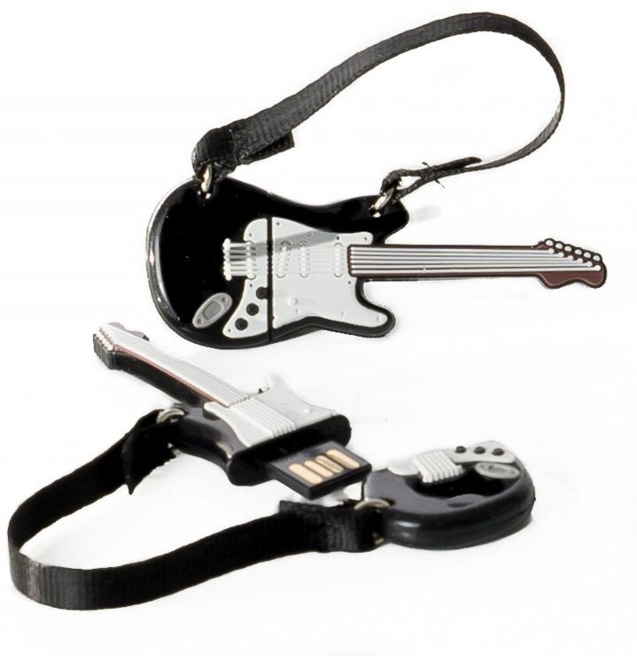 Pendrive 32gb Tech One Tech Guitarra Black And White Usb 2.0