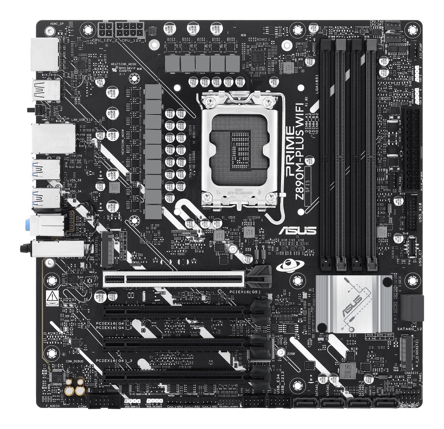 Asus Prime Z890m-Plus Wifi Intel Z890 Lga 1851 (Socket V1) Micro Atx