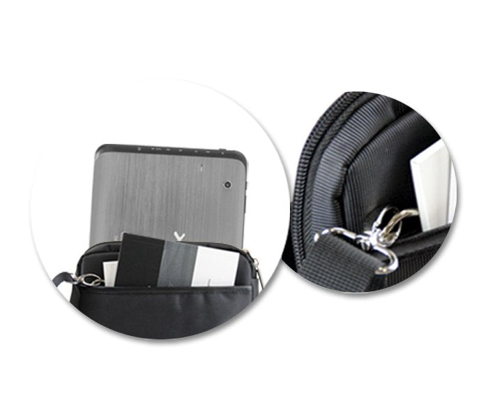 Bandolera Nylon Phoenix London Negra Tablets Hasta 10"