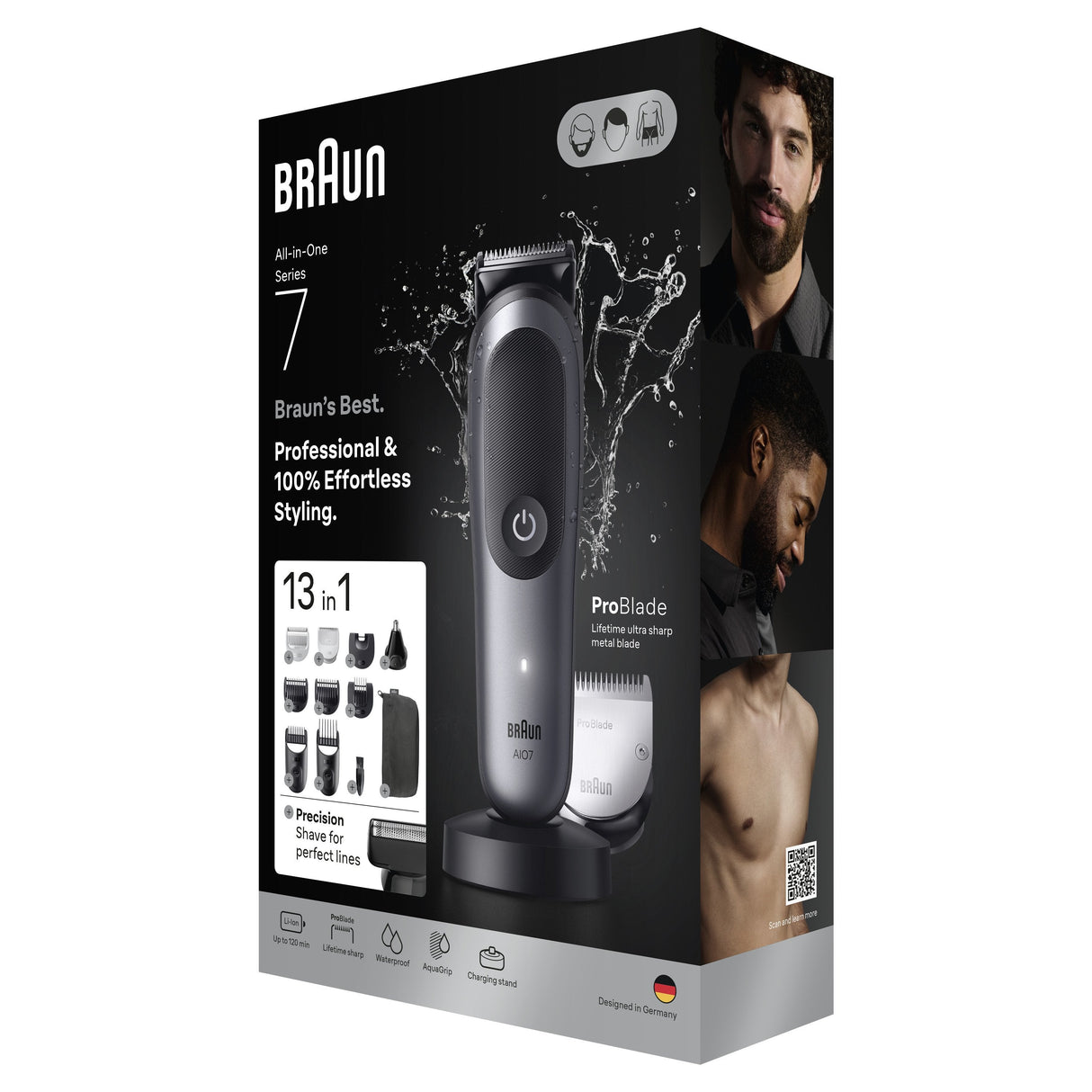 Barbero Braun Multi Groomer Aio7560 Blkspcgry