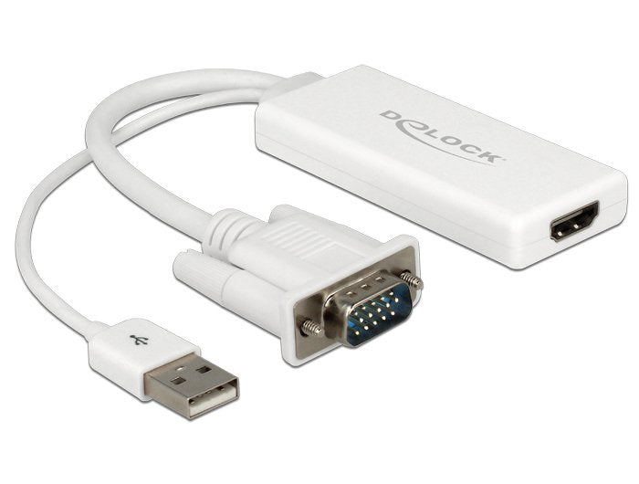 Delock Adaptador Vga A Hdmi Con Audio Usb 62460