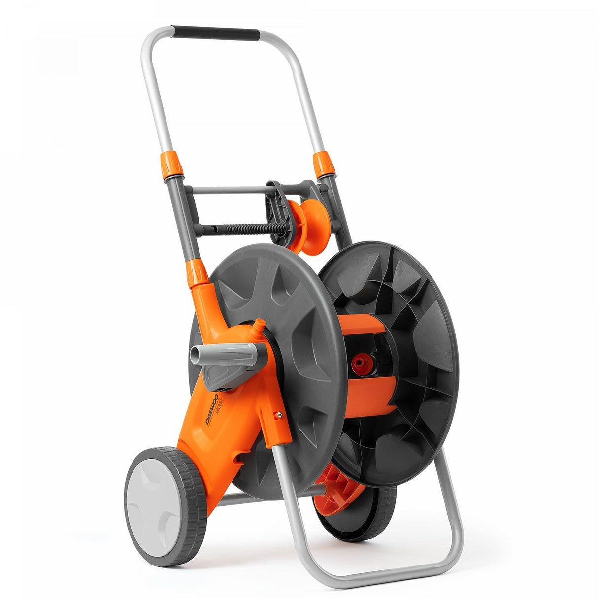 EAN 8800356879518 - Daewoo DWR2050 carrete de manguera de jardín Tambor de carrete Manual Negro, Gris, Naranja imagen 1