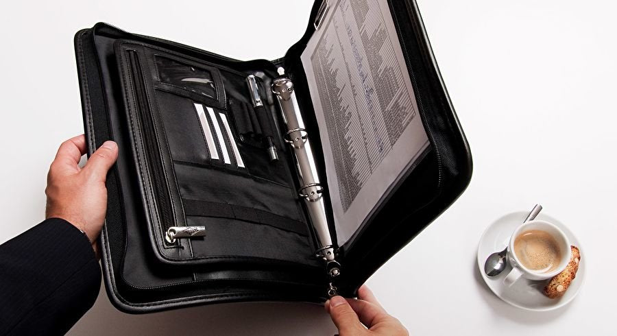 Wedo Konferenzmappe Elegance Con 4-Ring-Mechanik Para A4 Form