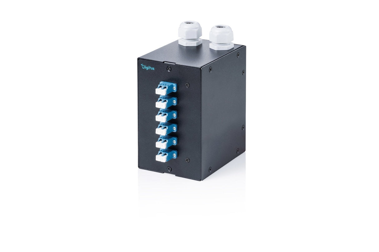 Lwl Hutschienen Verteiler, 6 Port, Sc Sx Lc Dx, Schwarz