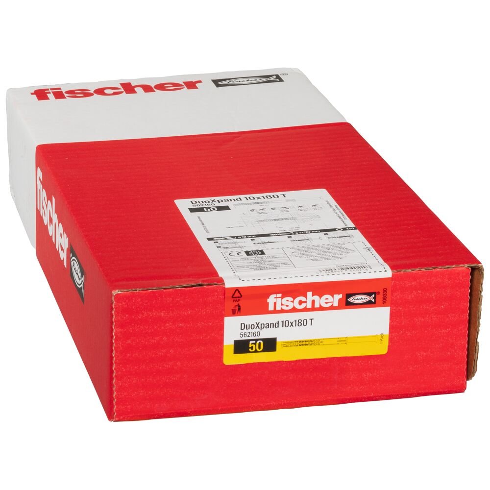 EAN 4048962440218 - Fischer 562160 tornillo de anclaje y taco 50 pieza(s) Anclaje de expansión 180 mm imagen 8
