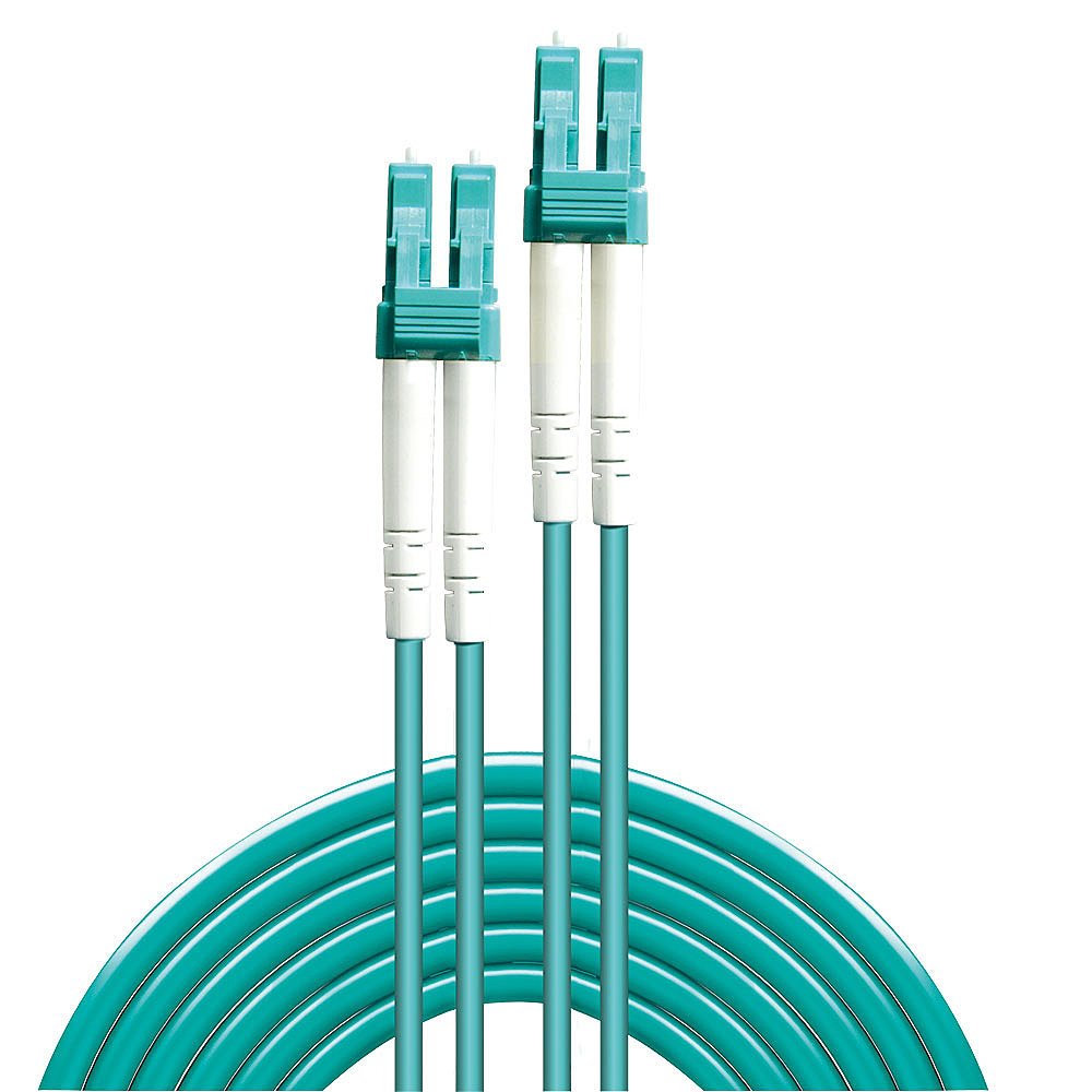 Lindy 50m Om3 Lc/Lc Cable De Fibra Optica Azul