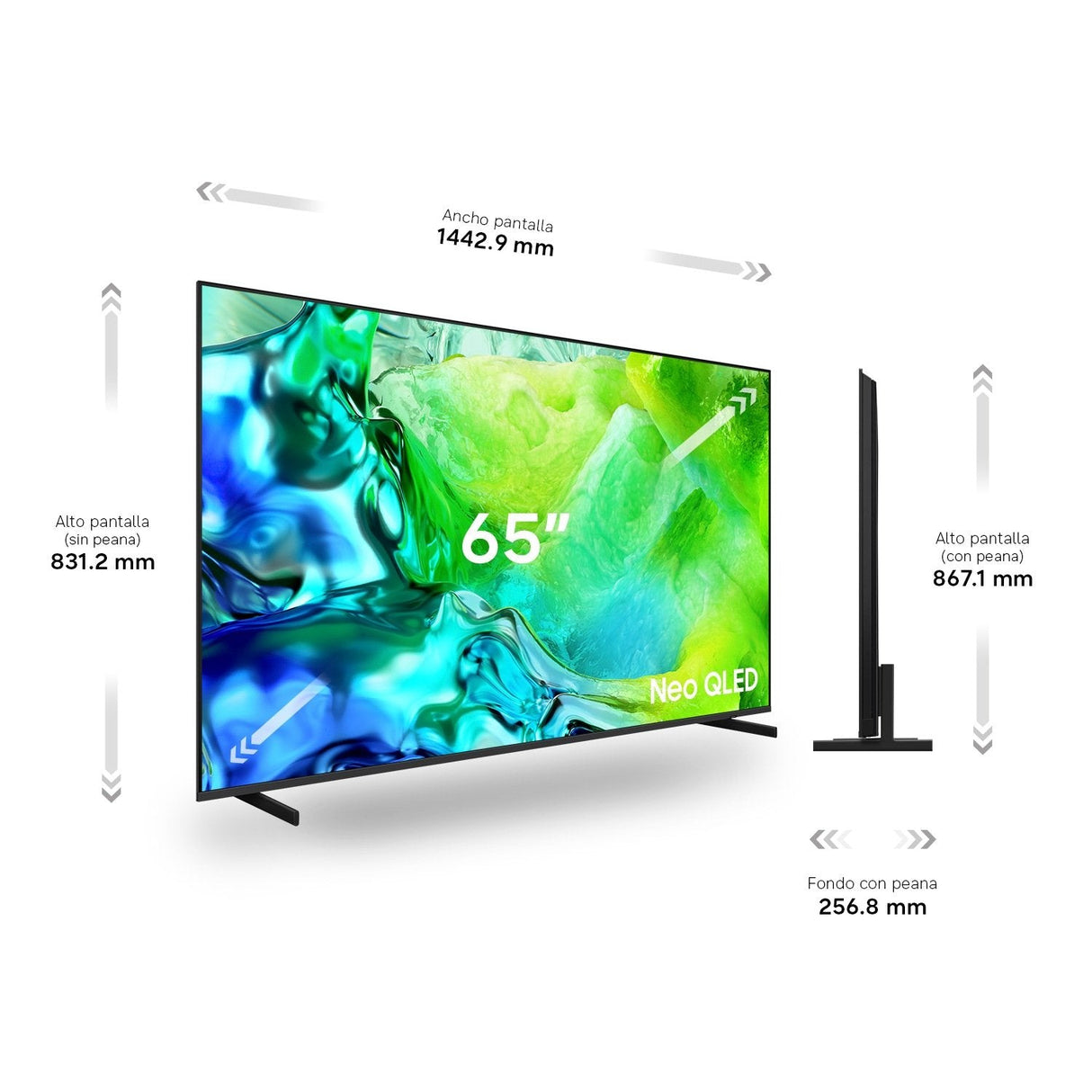 Televisor Samsung Tv Neo Qled Qn80h 65" 4k Smart Tv Con Ia