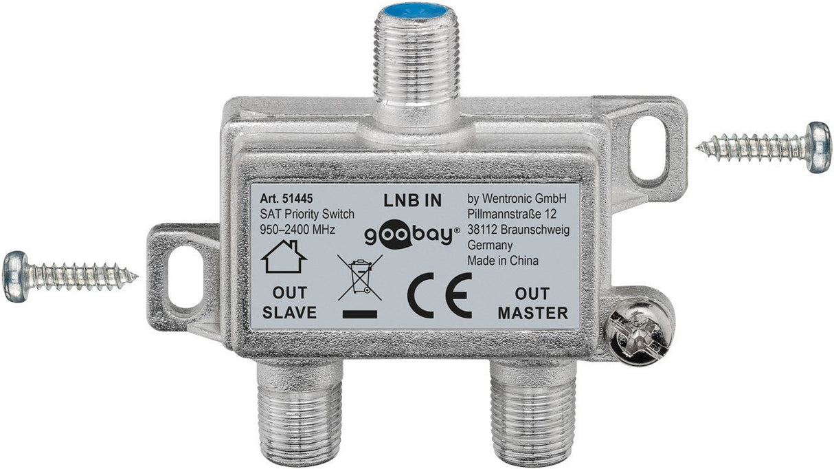 Sat Priority Switch - Distributes 1 Lnb To 2 Sat Receivers