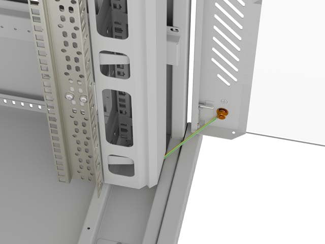 Szafa Instalacyjna Rack Stojaca 47u 800x1000 Szara Drzwi Przeszkolne Lcd ( Flat Pack) V2