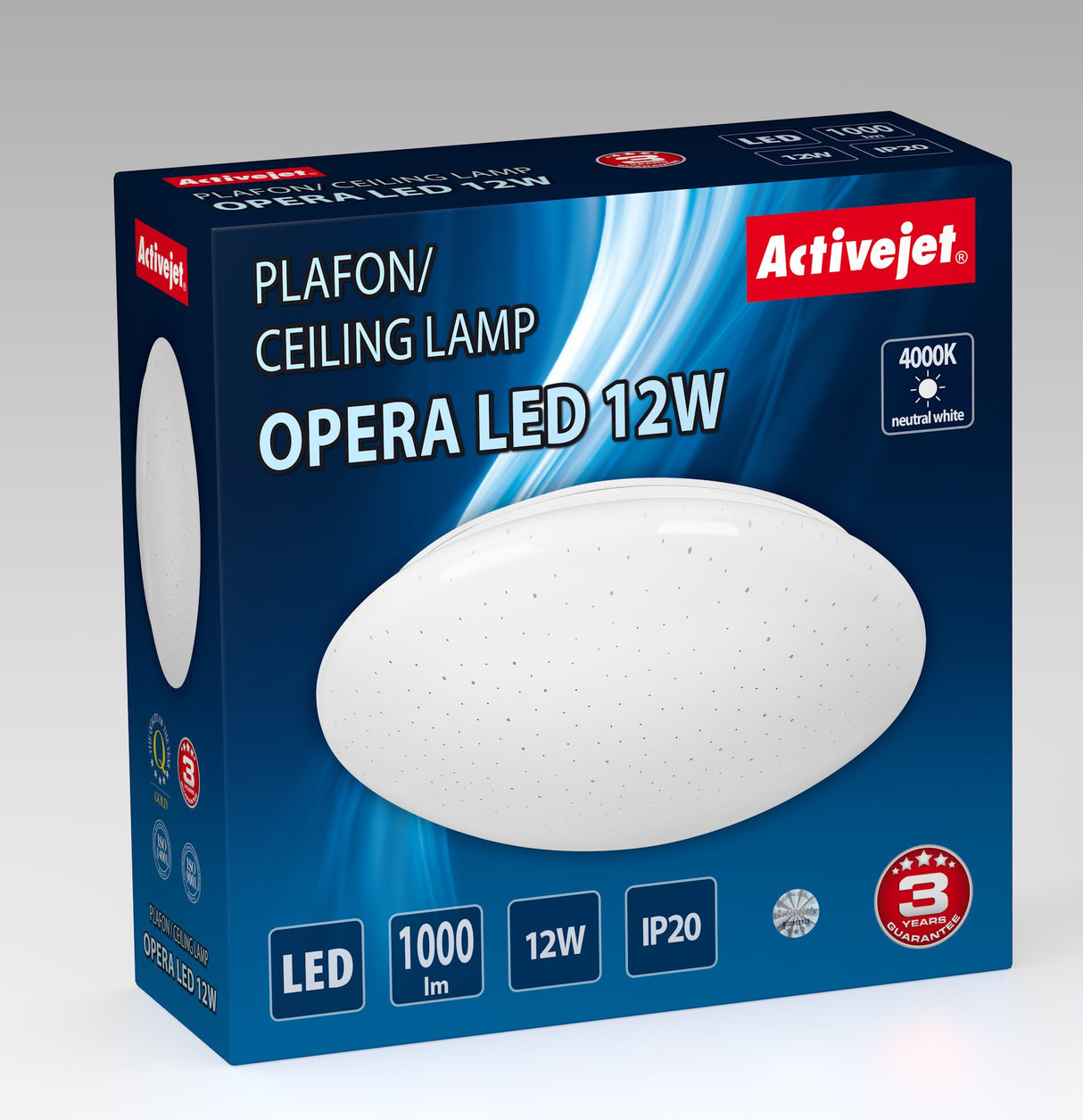 EAN 5901443113188 - Activejet AJE-OPERA 12W iluminación de techo Bombilla(s) no reemplazable(s) LED G imagen 2