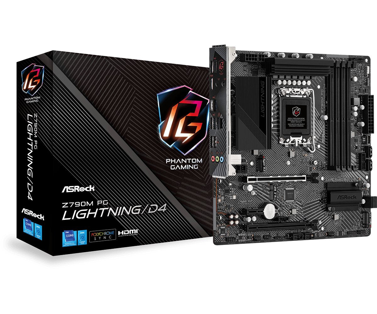 EAN 4710483940873 - Asrock Z790M PG Lightning/D4 Intel Z790 LGA 1700 micro ATX imagen 1