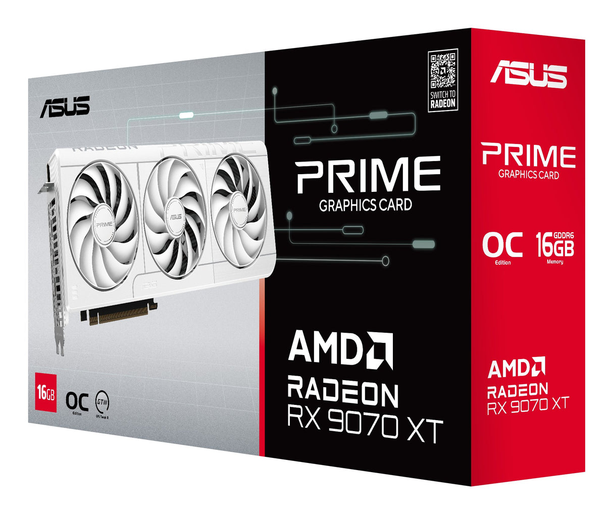 EAN 4711636234245 - ASUS Prime -RX9070XT-O16G-WHITE AMD Radeon RX 9070 XT 16 GB GDDR6 imagen 12