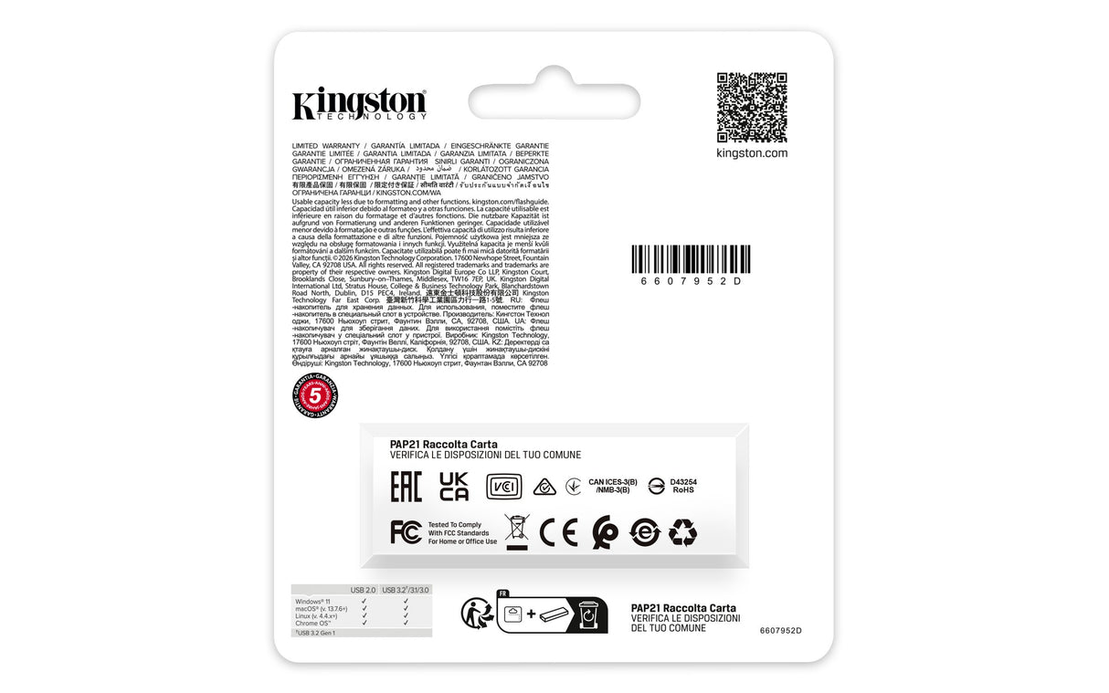 EAN 0740617348774 - Kingston Technology DataTraveler Exodia S unidad flash USB USB tipo A 3.2 Gen 1 (3.1 Gen 1) Negro, Amaril imagen 4