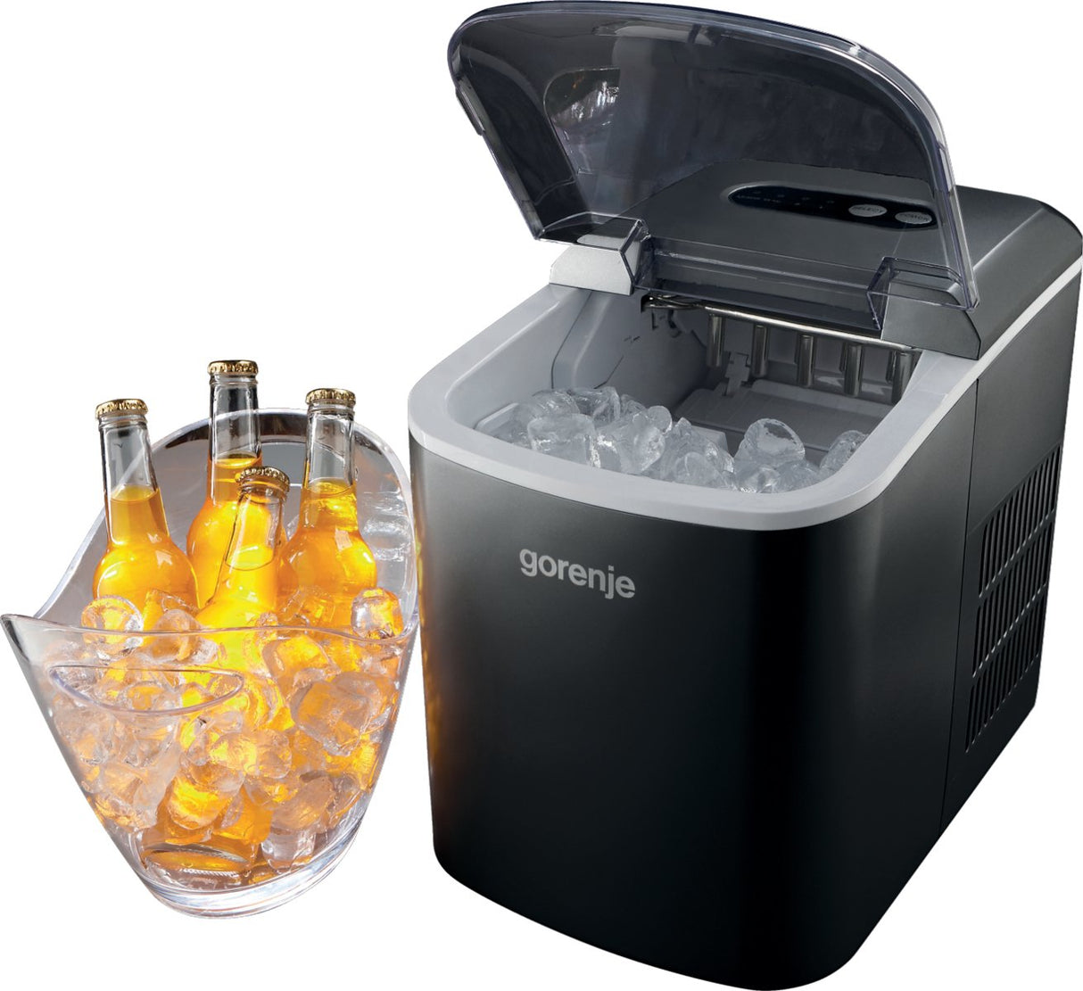 EAN 3838942118944 - Gorenje MC1200B Máquina para hacer cubitos de hielo portátil 12 kg/24h 120 W Negro imagen 1