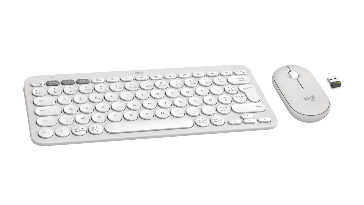 Pebble 2 Combo Tonal White Fra - Fra 2.4ghz/Bt-419 Universal