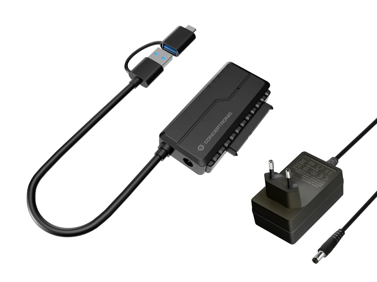 Conceptronic Adaptador Usb-C -> Sata Adaptador 2.5 3.5" Negro