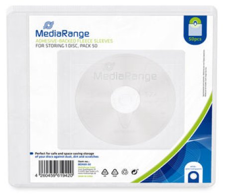 EAN 4260459619420 - MediaRange BOX69-50 funda para discos ópticos 1 discos Translúcido, Blanco imagen 1