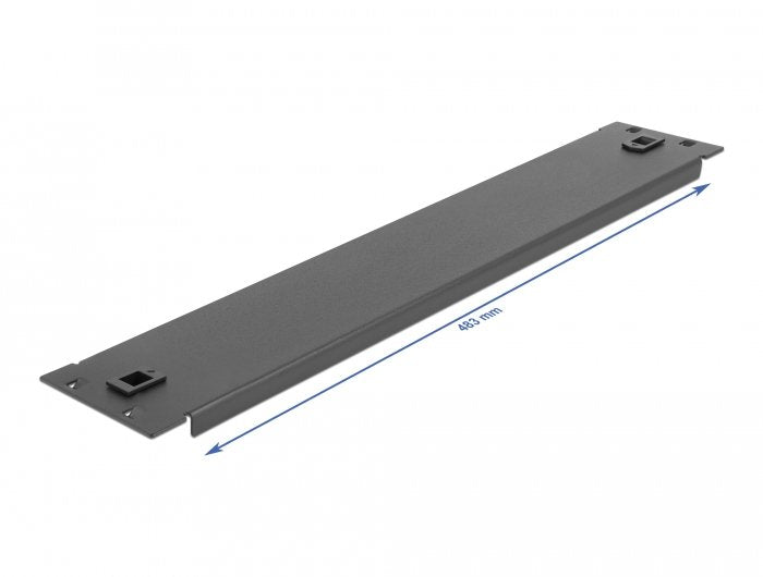 Delock 66579 Cubierta Ciega Sin Herramientas Para Gabinete De Red 2u Negro De 19?