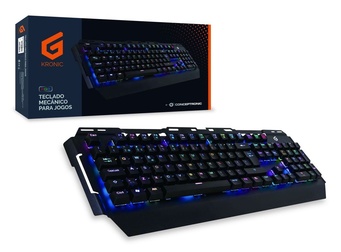 EAN 4015867209271 - Conceptronic KRONIC teclado Juego USB QWERTY Portugués Negro imagen 2