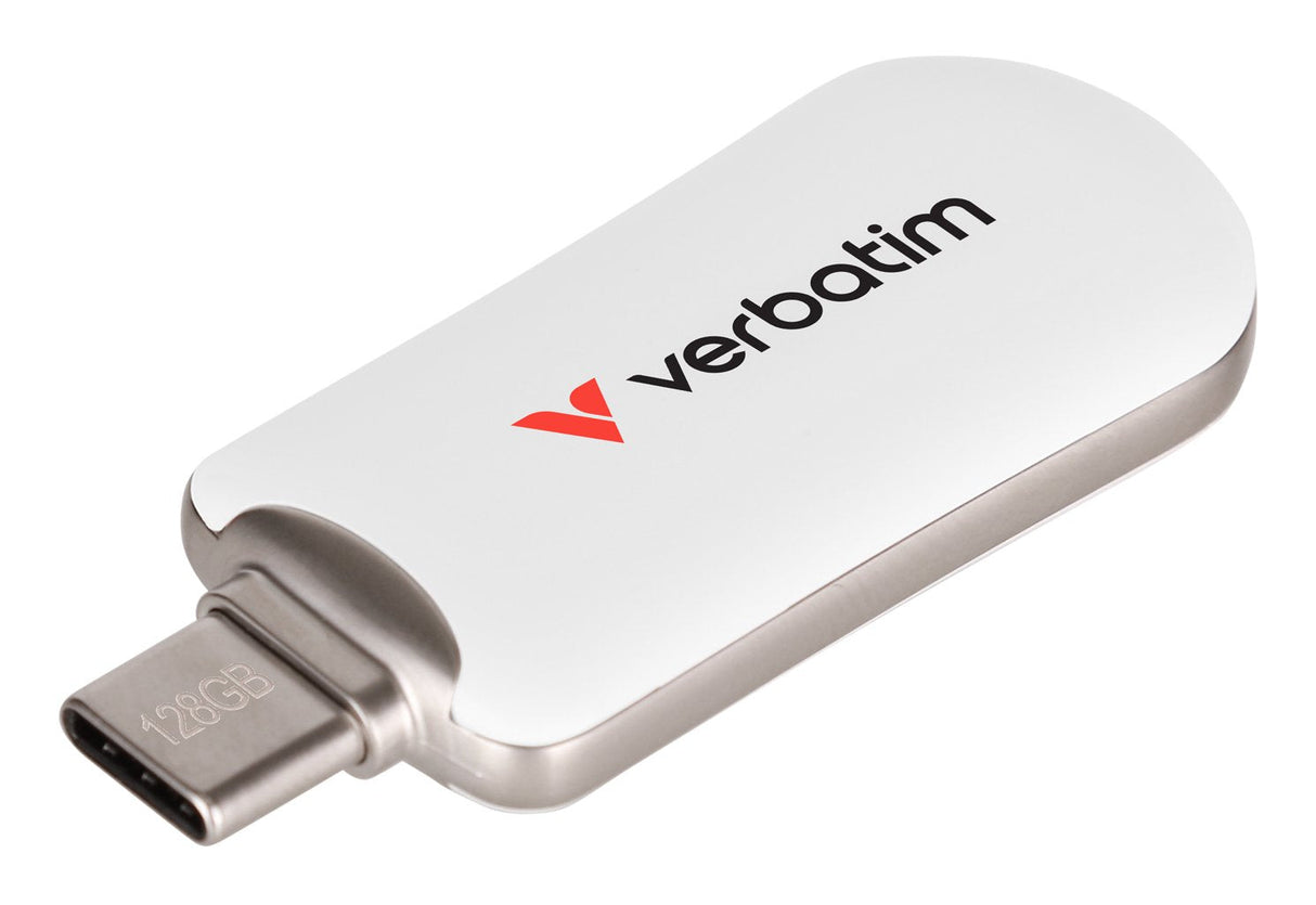 Verbatim Plectra Usb-C Flash Drive 128gb Blanco