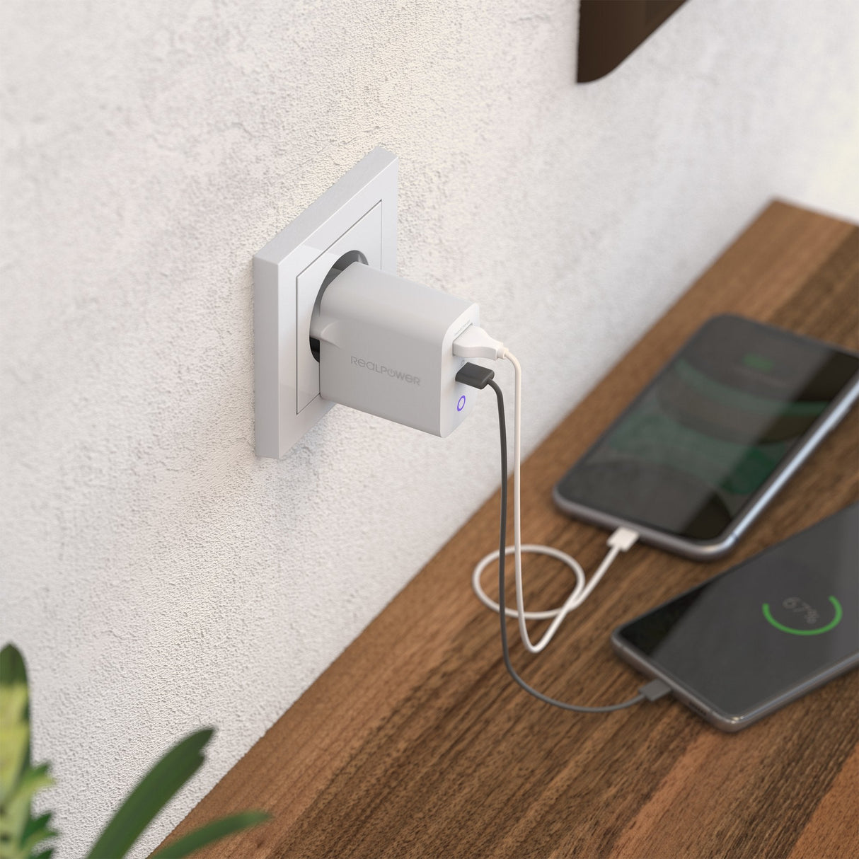 Cargador De Pared Realpower Pc-20