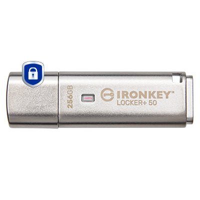 Pendrive Kingston Ironkey Locker+ 50 256gb Usb 3.0 Iklp50/256gb