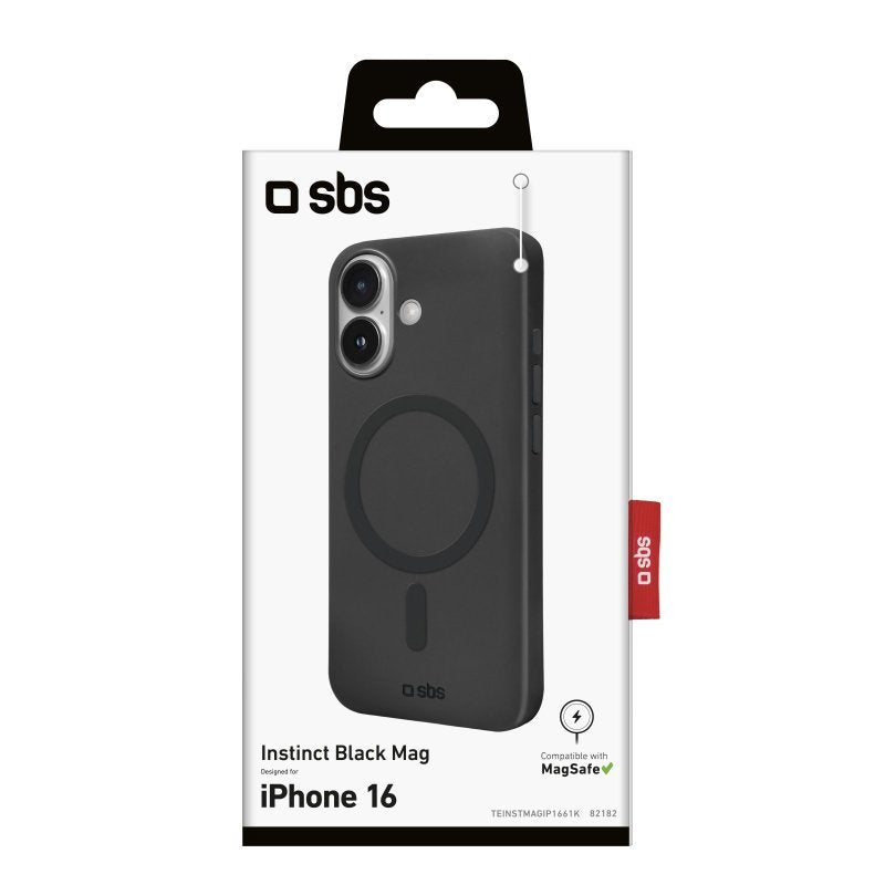 Sbs Instinct Mag Cover Iphone 16 Schwarz