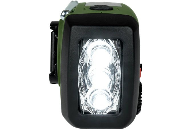 Radio Thomson Con Linterna De Emergencia Verde Y Negra Rt260