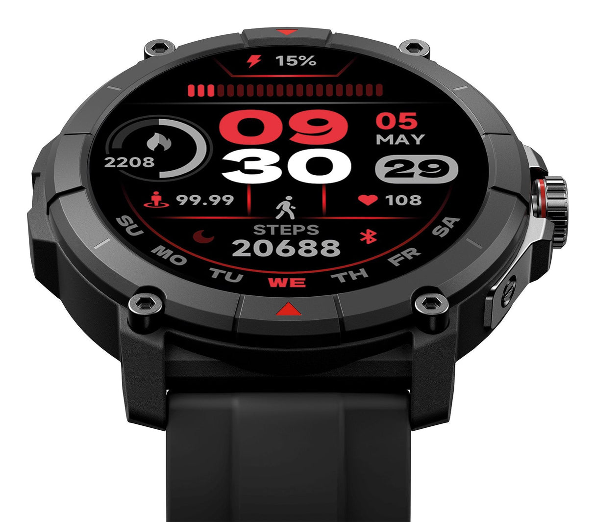 Smartwatch Ksix Compass Negro 1.38"