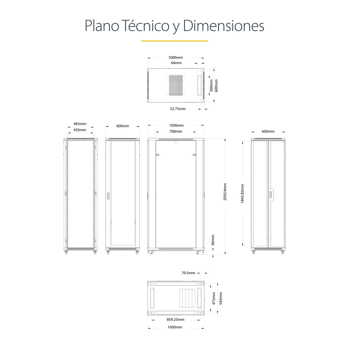 EAN 0065030871976 - StarTech.com RK4236BKB armario rack Rack o bastidor independiente Negro imagen 12