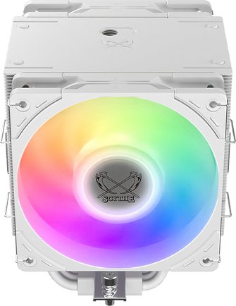 Scythe Mugen 6 Dual Fan White Argb Edition, Disipador De Cpu Blanco, 120 Mm Scmg-6000dwr
