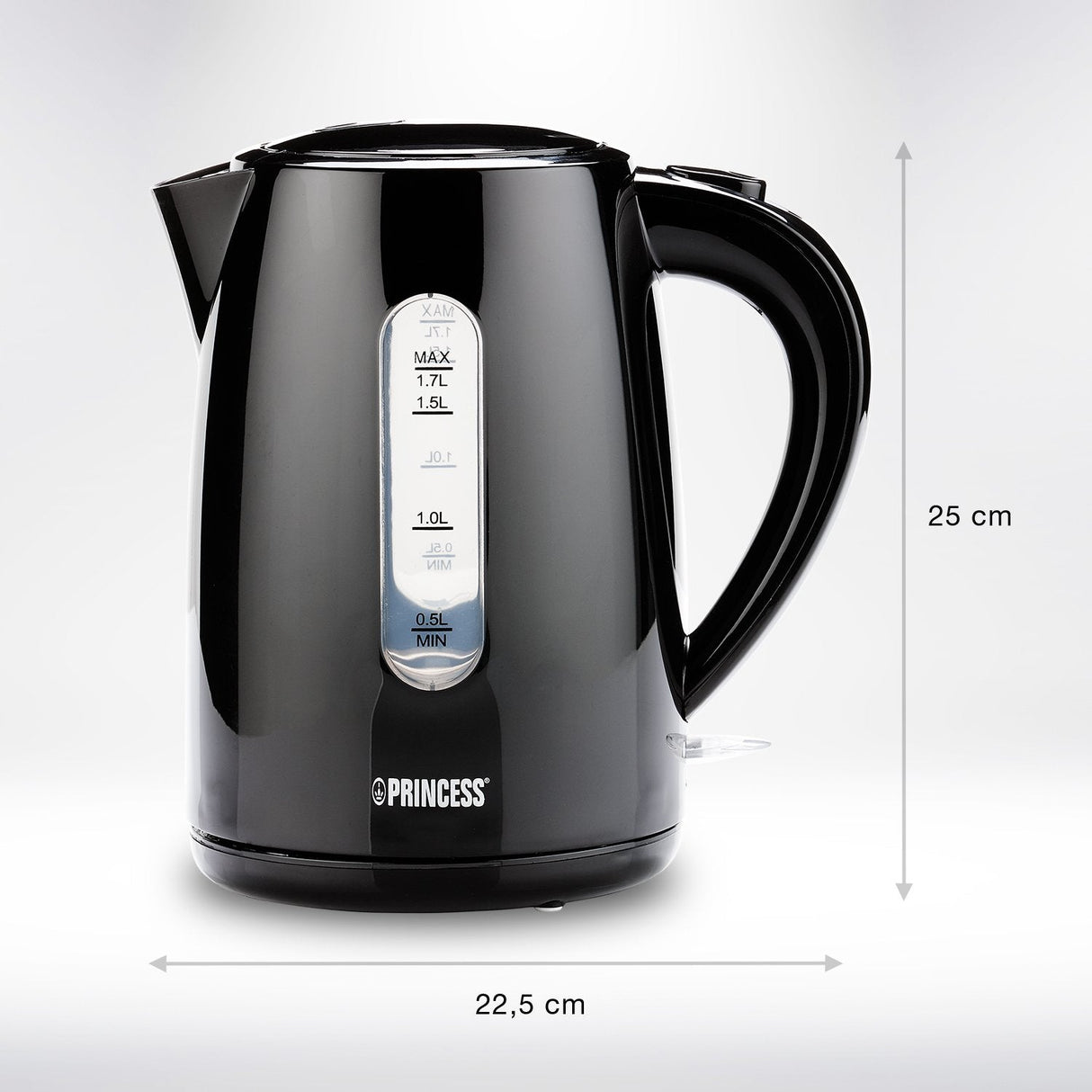 Hervidor De Agua Princess 236017 Black Style 2200w Capacidad 1.7l