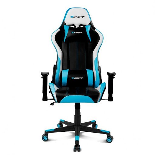 Silla Gaming Drift Dr175 Azul Incluye Cojines Cervical Y Lumbar