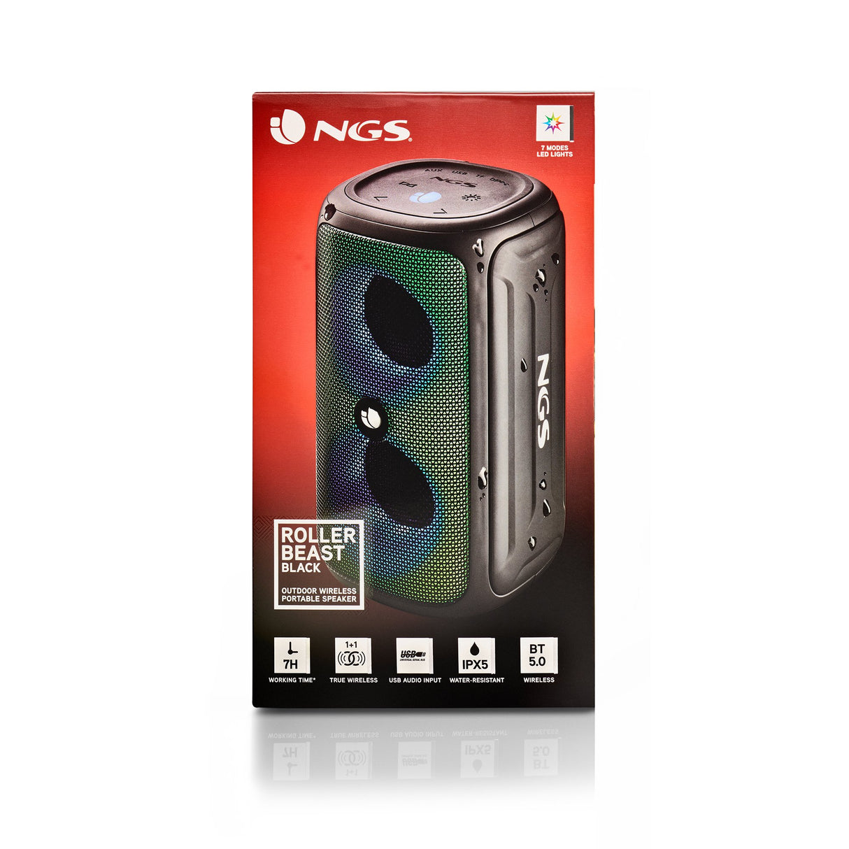 EAN 8435430621693 - NGS ROLLER BEAST Altavoz portátil estéreo Negro 32 W imagen 7
