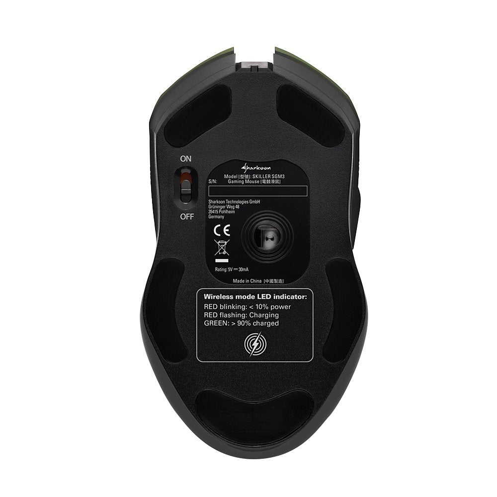 EAN 4044951026272 - Sharkoon Skiller SGM3 ratón Juego mano derecha RF Wireless + USB Type-A Óptico 6000 DPI imagen 5